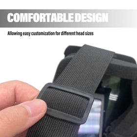 FUTRPOW protective dust layer guards face from sparks and particles.