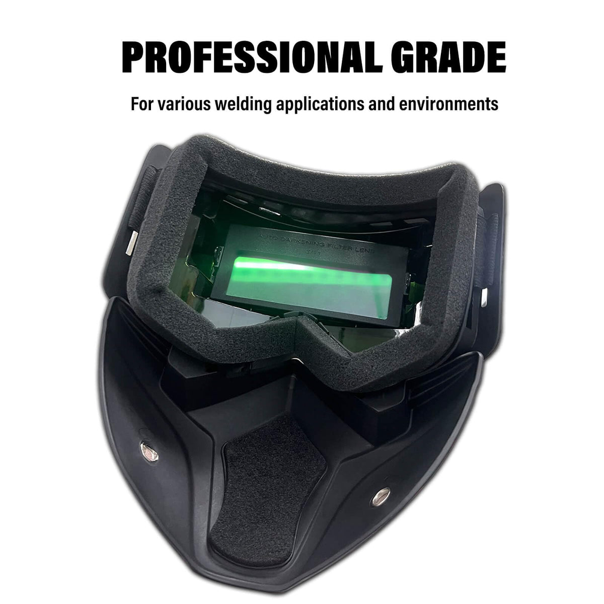 FUTRPOW wide vision design keeps peripheral sightlines clear during grinding.
