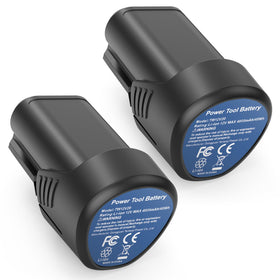 Futurebatt 12V battery front view for easy cordless tool replacement