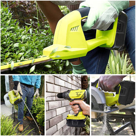 Futurebatt battery in use on a Ryobi tool for extended runtime