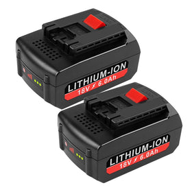 Futurebatt Bosch 18V 6Ah front view battery for extended runtime