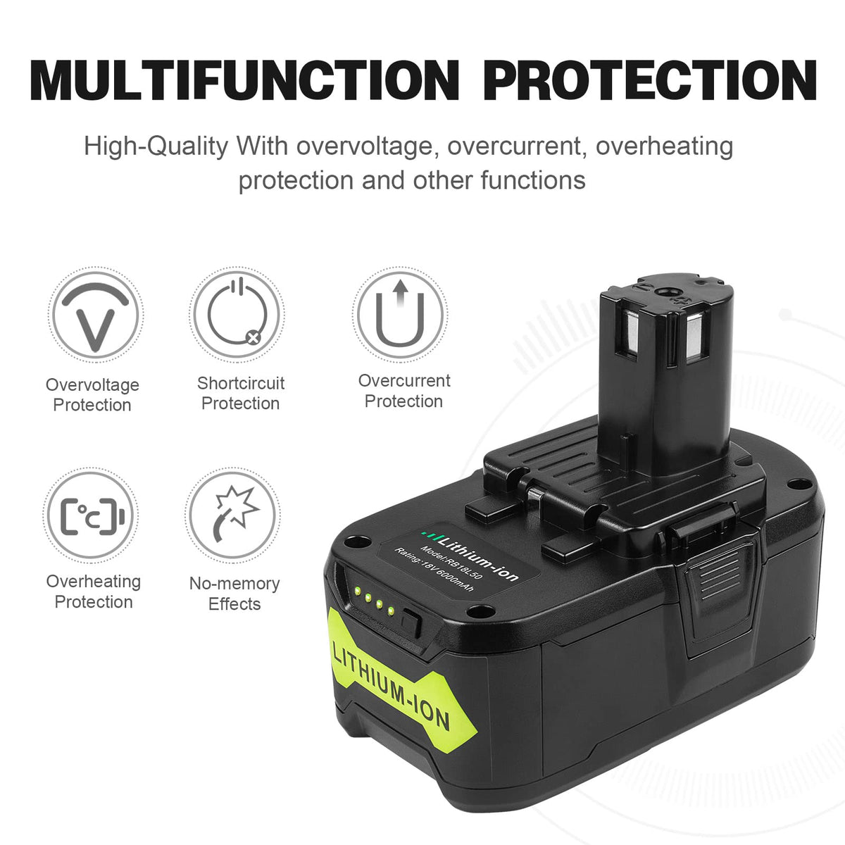 Futurebatt protection against overcharge and overdischarge improves safety.