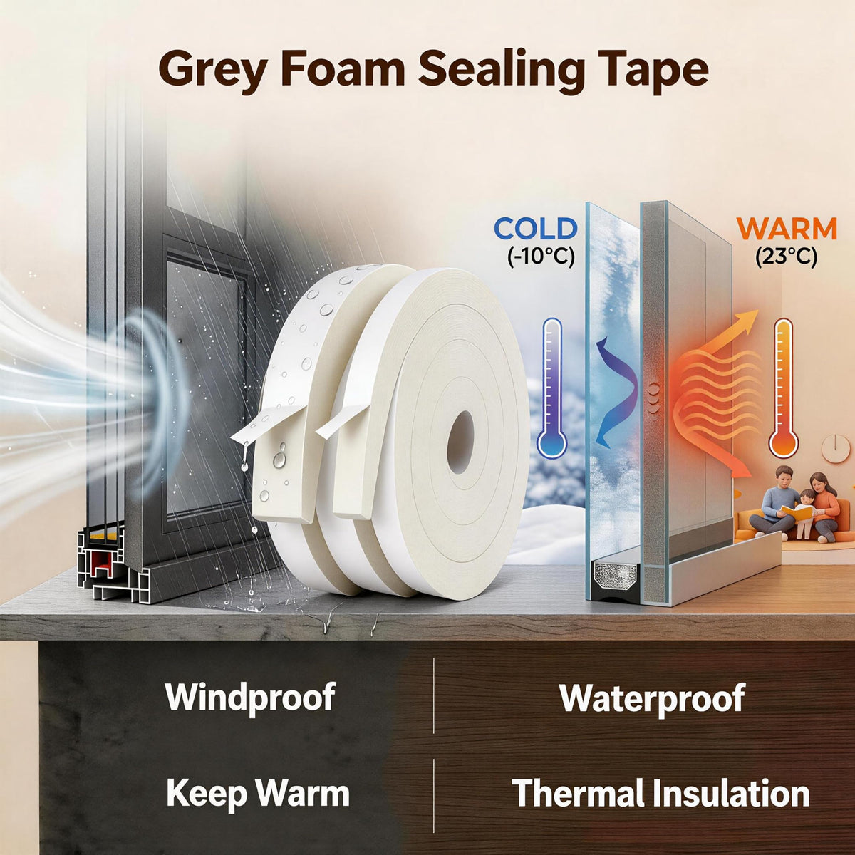Futuwi adhesive backing with traceless, strong hold.