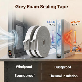 Durable, high-resilience foam tape returning to shape after compression.