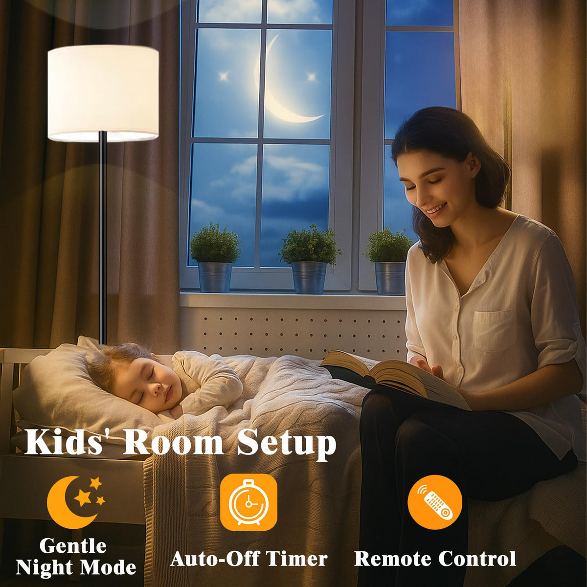 Fuvqeyes anti-tip base emphasizes stable, family-friendly design