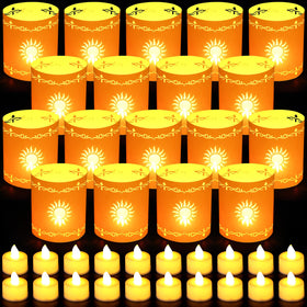 Fuyoooo Princess Sun lanterns glow softly as wedding centerpieces with warm yellow light