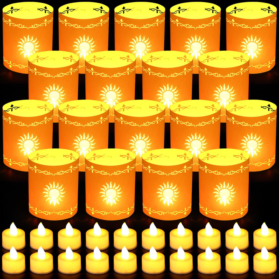 Fuyoooo Princess Sun lanterns glow softly as wedding centerpieces with warm yellow light
