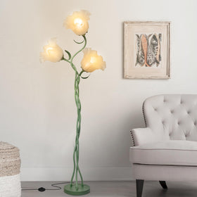 Fuzzbopn Flower Floor Lamp base provides stable support for living spaces.