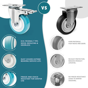 FVCLBZ silent movement reduces floor noise during transport