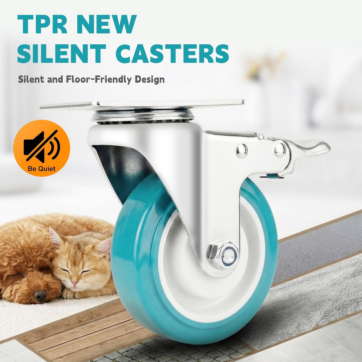 FVCLBZ 4in casters in workbench setup enable smooth relocation