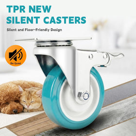 FVCLBZ 4in casters in workbench setup enable smooth relocation