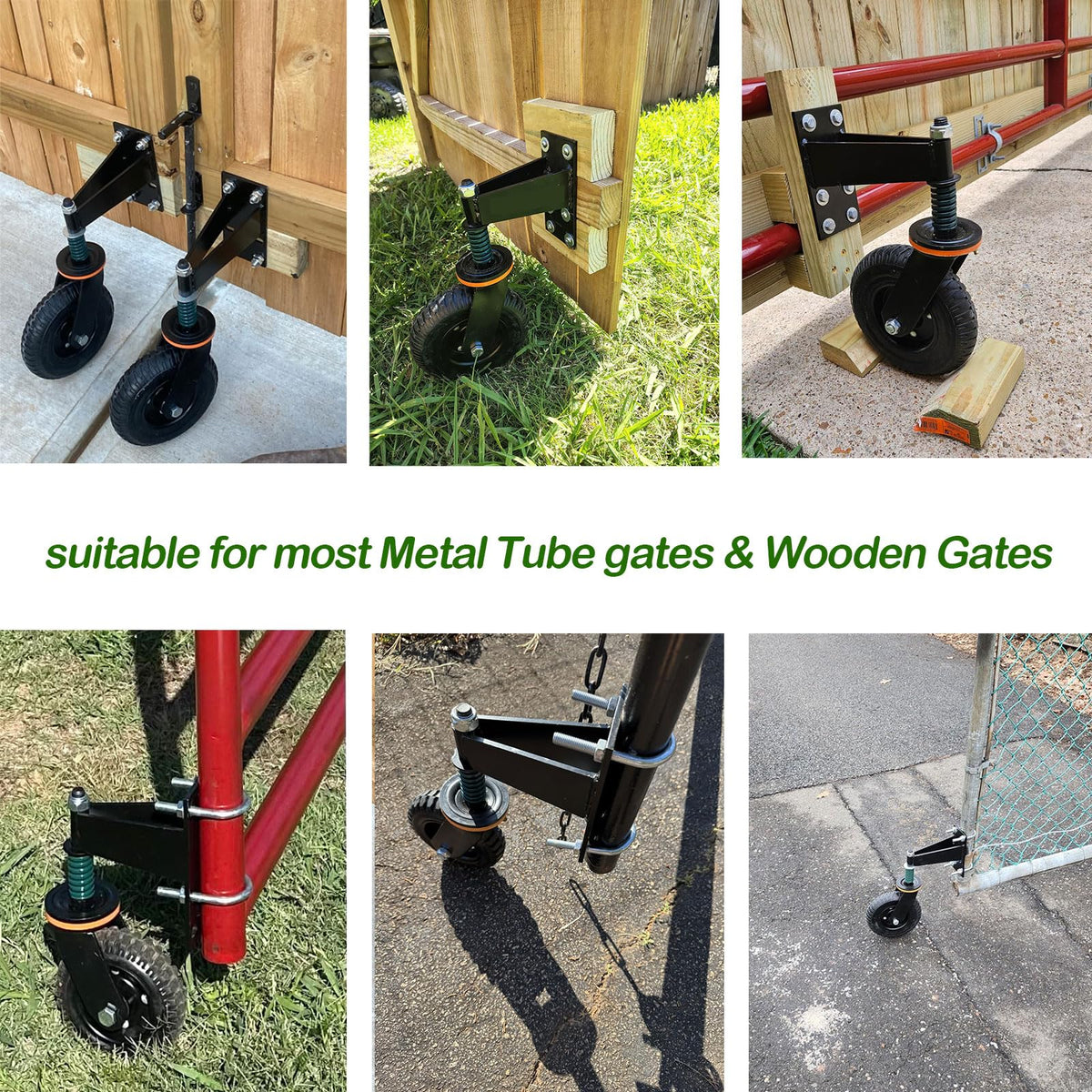 FVCLBZ gate wheel provides smooth operation across uneven surfaces