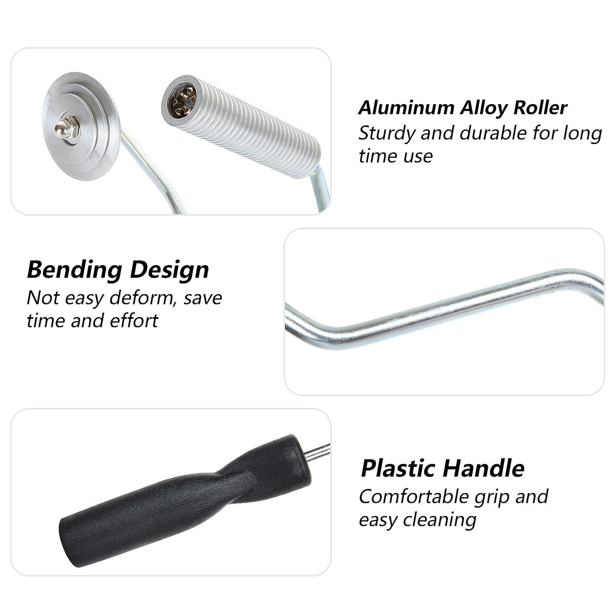 FVIEXE fiberglass roller 50x10mm reaches tight areas for even curing