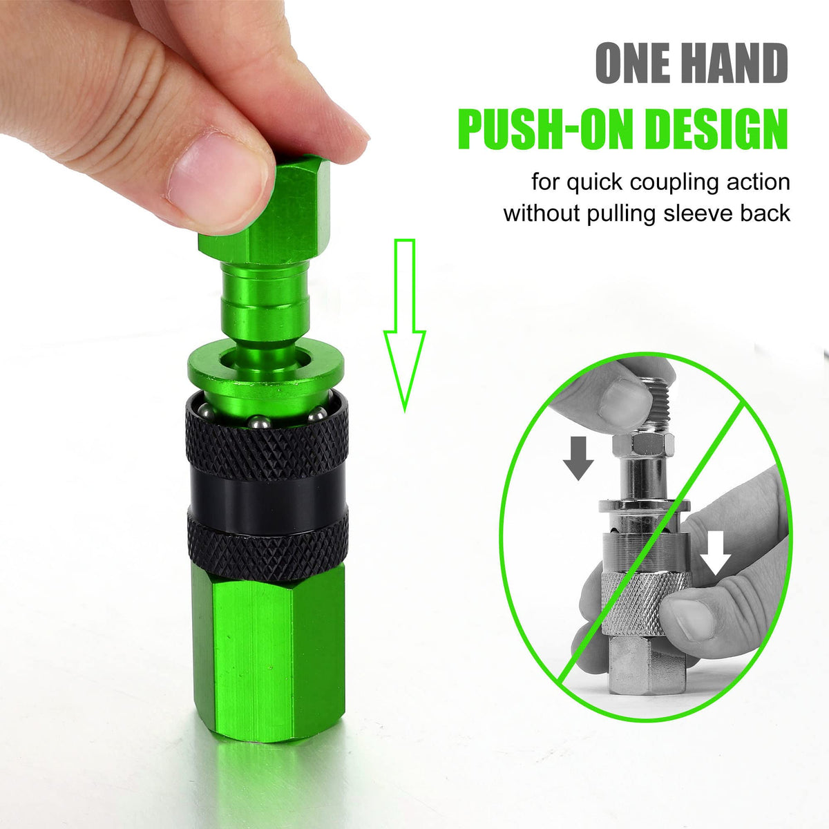 FYPower interchangeable fittings fit most brands for flexible air tool setups