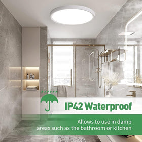 FY Wisdom Fly Lighting flush mount color-temperature switch enables 3000K-4000K-6000K moods.