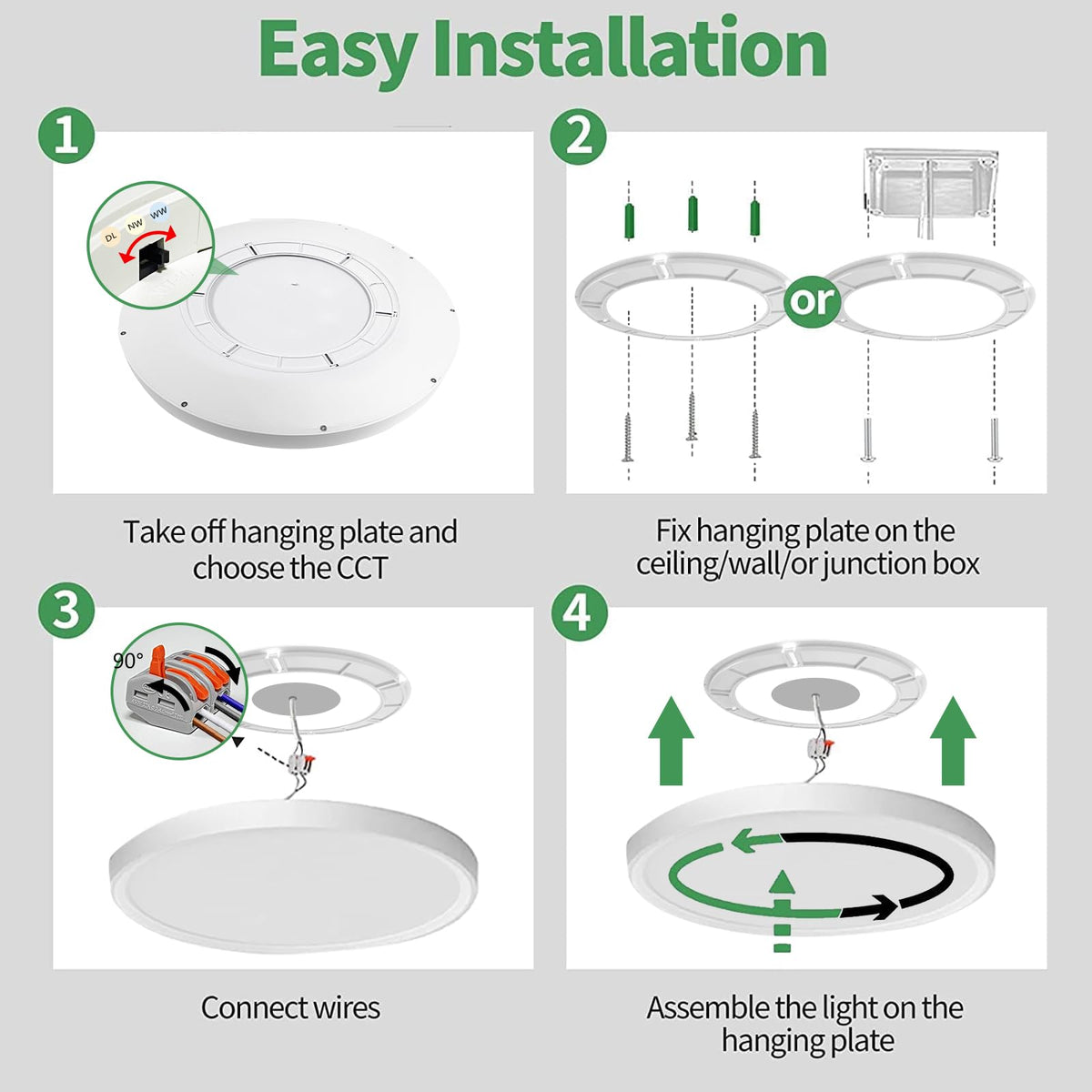 FY WISDOM FLY LIGHTING room-ready application in kitchen hallway bedroom