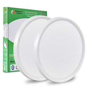 FY WISDOM FLY LIGHTING 2-pack 15.8-inch LED flush mount bright hallway lighting