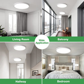 FY WISDOM FLY LIGHTING 6PK 12-inch flush mount energy-saving 24W light source.