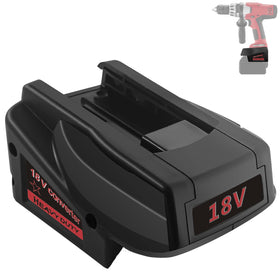 Fybemax adapter connects Milwaukee M18 battery to V18 tools for extended use.
