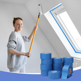 Fyguard tape used for edge repair on cabinet edges.