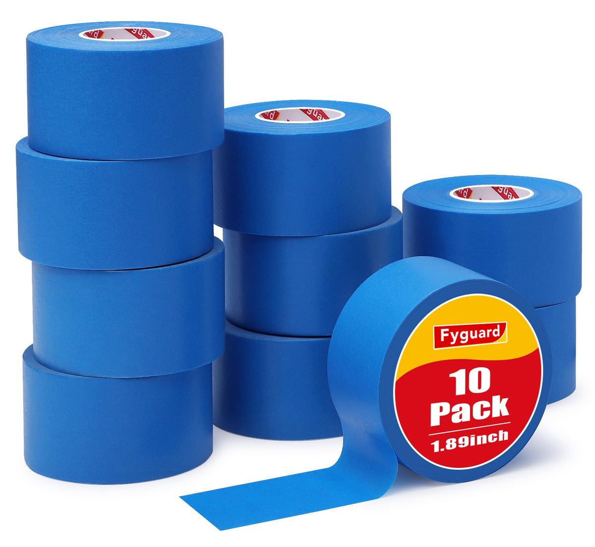 Fyguard blue painter's tape 1.89 inch wide for crisp masking lines