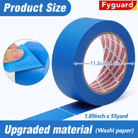 Fyguard blue painter's tape bulk set of ten rolls for large projects