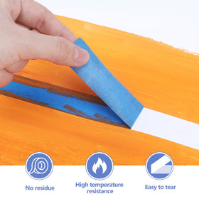 Fyguard blue masking tape ideal for wall decoration and striping projects.