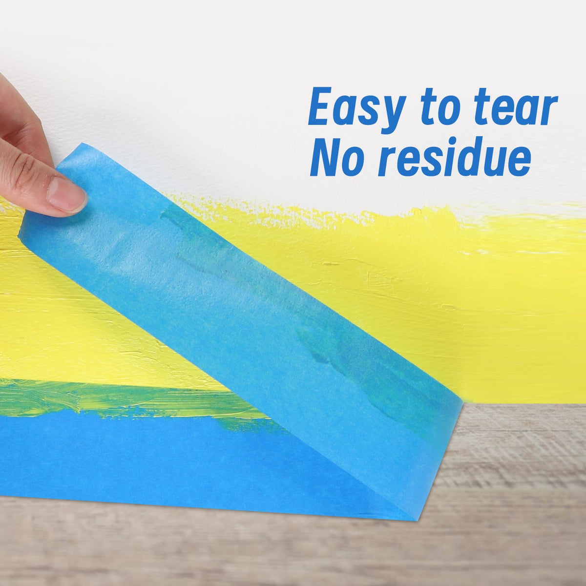 Fyguard blue tape offers easy removal with no residue after painting.