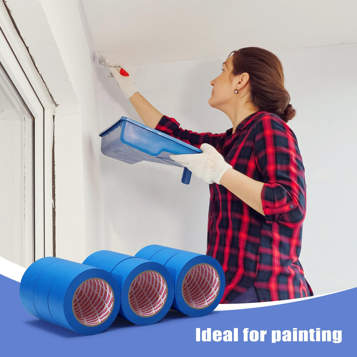 Fyguard tape is easy to tear by hand reducing prep time and mess