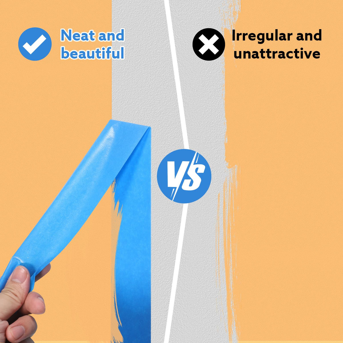 Fyguard washi paper blue tape with smooth surface for clean edges