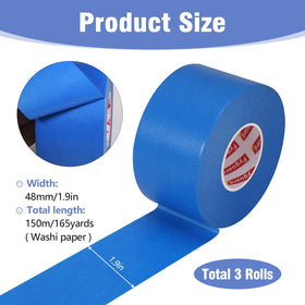 Fyguard washi paper tape for durable masking on various surfaces.