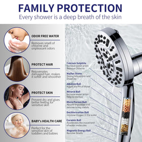 Fyhib 9 spray modes shower for customizable comfort