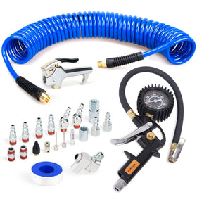FYPower 22-piece air compressor kit with versatile tools for home and shop use