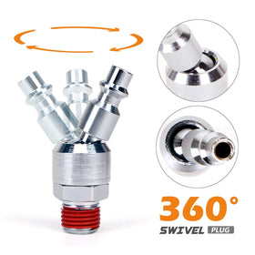 FYPower heavy-duty blow gun with tapered nozzles for efficient cleaning