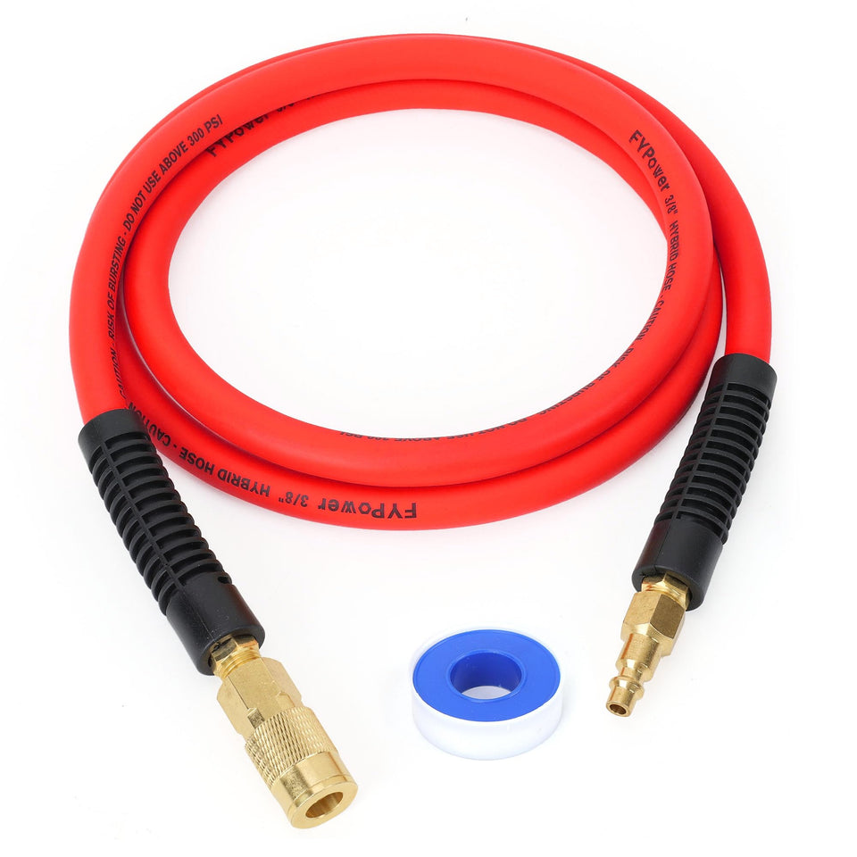 FYPower hybrid air hose 6ft overview, lightweight and flexible for precise tool control.