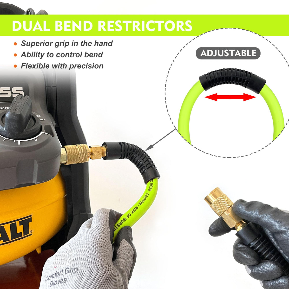 FYPower includes a 1/4 inch quick coupler for direct tool connections.