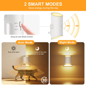 Fyrael night light showing motion sensor activation in dim hallway