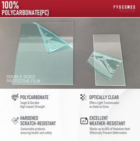 FYSCEMZZ clear polycarbonate lens for high transparency