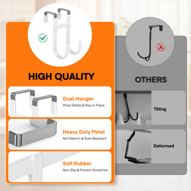 FYY stabilizers on the door hooks prevent tilting during uneven loads
