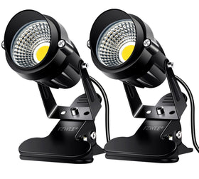 FZWLE spot light 2-pack on desk setup provides focused illumination for tasks.