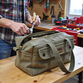 G & F Products duffle bag brass zipper offers reliable durability