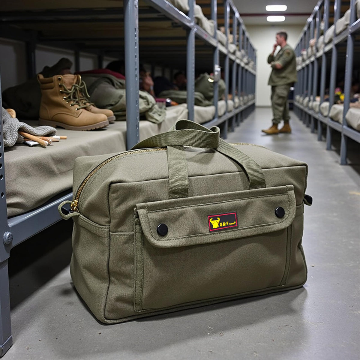 G & F Products field ready waxed canvas duffle for contractors and homeowners
