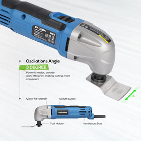 G LAXIA oscillating tool scraper blade enables efficient material removal