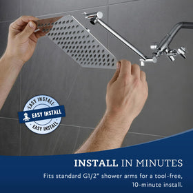 G-Promise 71-inch extra-long hose reaches corners and bath areas with ease.