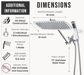 G-Promise 71-inch hose provides flexible reach.