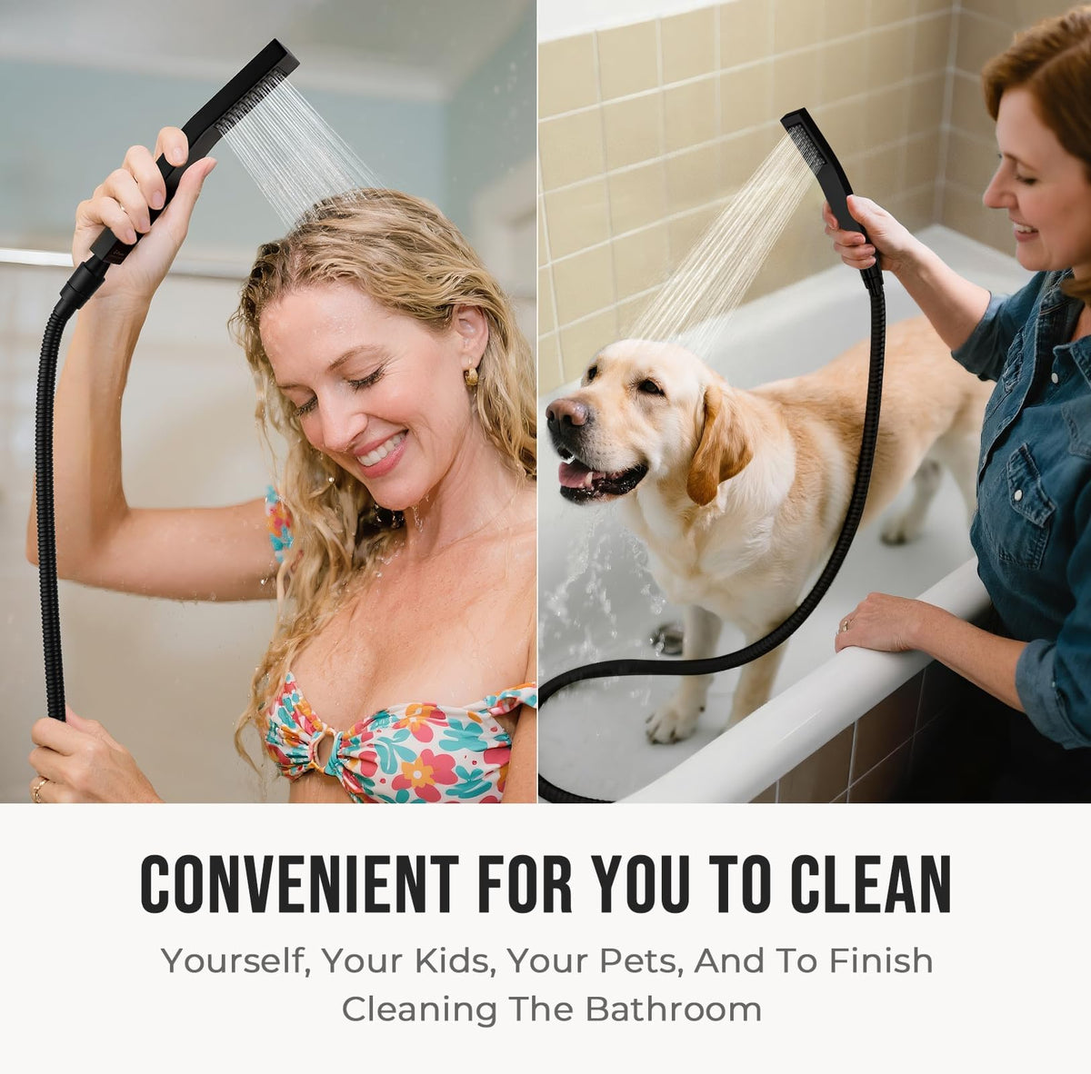 G-Promise 9-inch shower extension arm positions spray at the perfect height and angle.