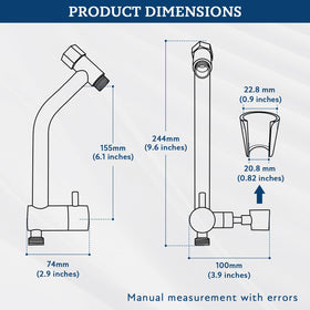 G-Promise universal compatibility with most shower heads for easy upgrades