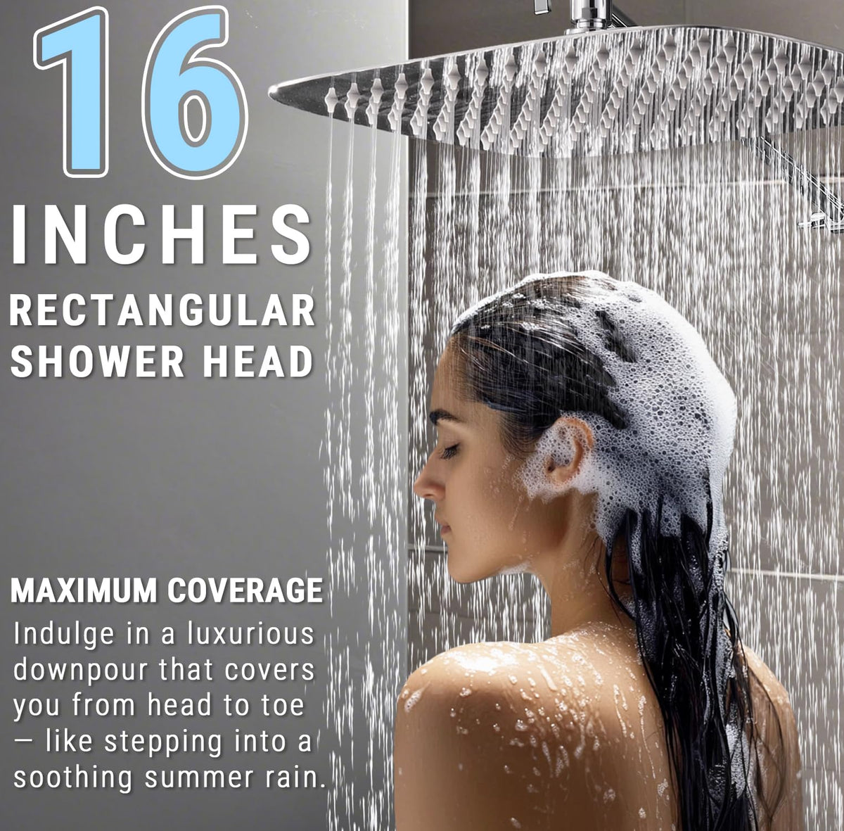 G-Promise handheld massage mode spray provides soothing pulses during showers.