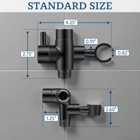 G-Promise matte black finish adds contemporary style to any bathroom setup.