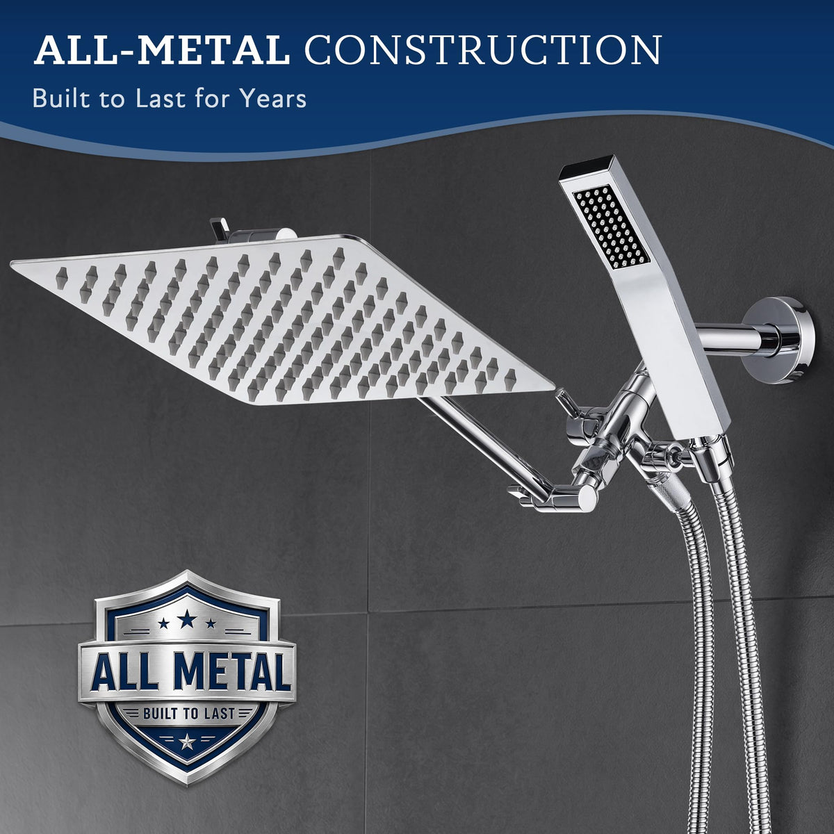 G-Promise metal diverter with bracket enabling easy switch between outlets.